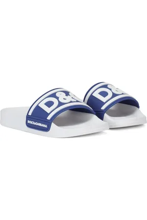 Dolce & Gabbana Pantoletten mit Logo-Print