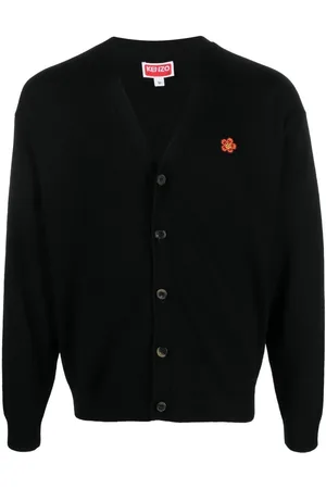 Kenzo Cardigan mit Blumen-Patch
