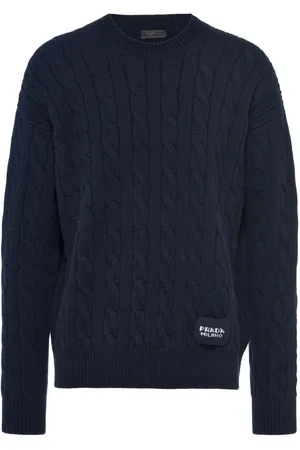 Prada Kaschmirpullover mit Zopfmuster