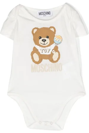Moschino Set aus zwei Stramplern mit Teddy-Print