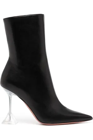 Amina Muaddi Stiefel mit spitzer Kappe 90mm