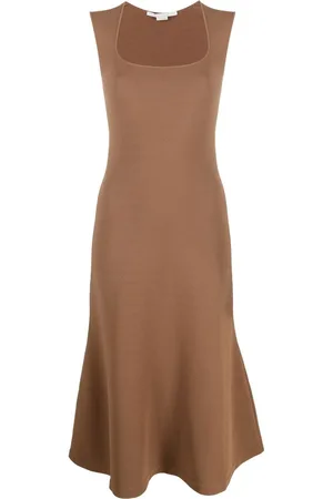 Stella McCartney Trägerkleid mit eckigem Ausschnitt