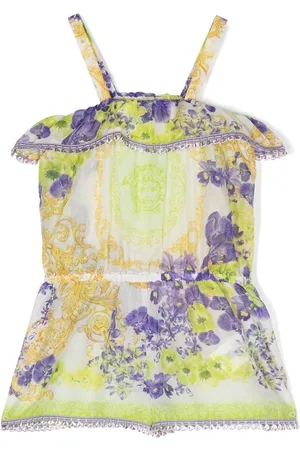 VERSACE Playsuit mit Blumen-Print