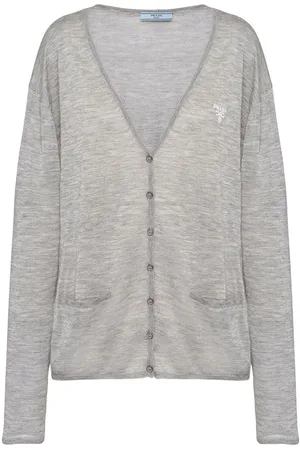 Prada Cardigan mit Logo-Stickerei