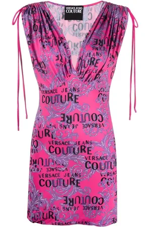 VERSACE Minikleid mit Logo-Print