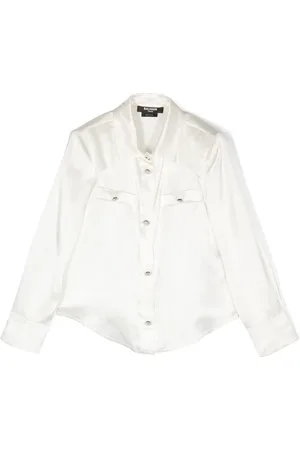 Balmain Hemd aus Seidensatin