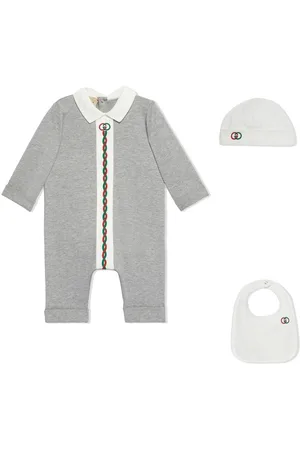 Gucci GG-embroidered babygrow set