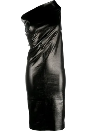 Rick Owens Damen Asymmetrische Kleider - Gathered one-shoulder dress