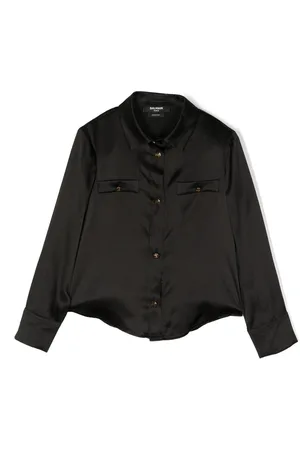 Balmain Klassisches Seidenhemd