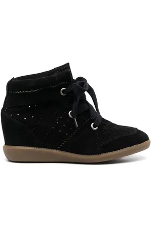 Isabel Marant Wedge-heel lace-up sneakers