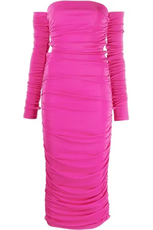 The Andamane Schulterfreies Kleid mit Raffungen