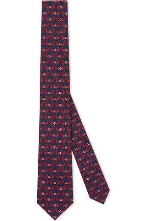 Gucci Fish patterned jacquard tie
