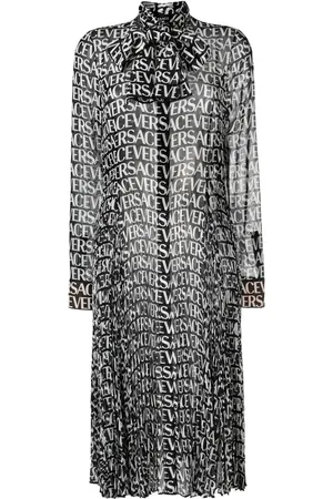 VERSACE Midikleid mit Logo-Print