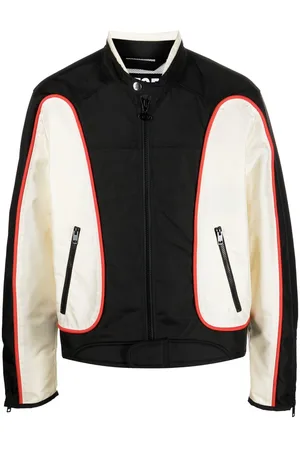 Diesel J-Blink Bikerjacke in Colour-Block-Optik