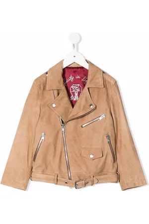 Brunello Cucinelli Jungen Lederjacken - Leather biker jacket
