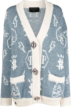 Philipp Plein Cardigan mit Intarsienmuster
