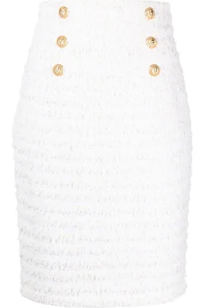 Balmain Doppelreihiger Bleistiftrock