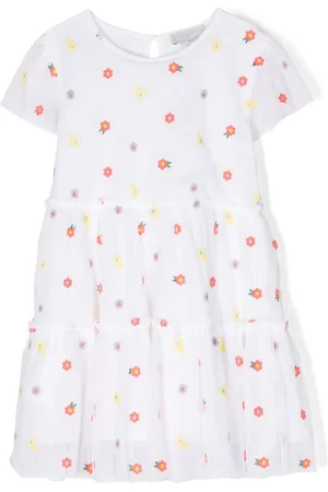 Stella McCartney Gestuftes Kleid mit Blumen-Print