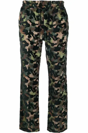 JUST DON Gerade Hose mit Camouflage-Print