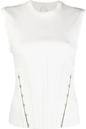 DION LEE Fein geripptes Tanktop