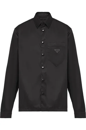 Prada Re-Nylon Hemd mit Triangel-Logo