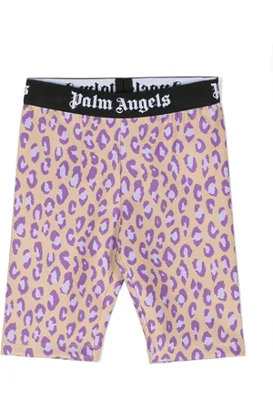 Palm Angels Mädchen Leggings - Leopard-print sport leggings