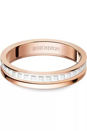 Boucheron Damen Dessous-Accesoires - 18kt rose gold Quatre White Edition wedding band ring