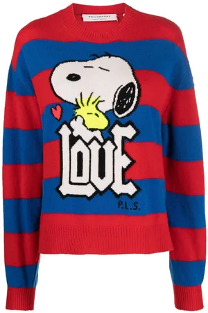 Serafini Snoopy Intarsien-Pullover