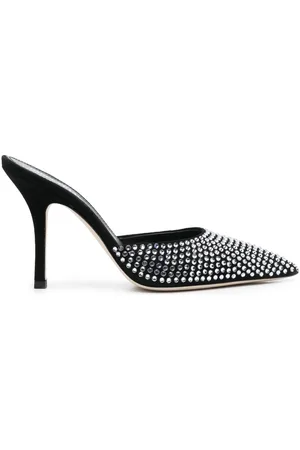 PARIS TEXAS Hollywood Mules mit Verzierung 100mm