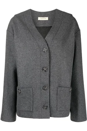 0711 Cardigan mit V-Ausschnitt
