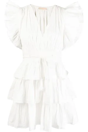 ULLA JOHNSON Gestuftes Minikleid