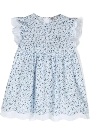 Il gufo Gerüschtes Kleid mit Blumen-Print