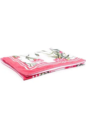Dolce & Gabbana Strandtuch mit Blumen-Print