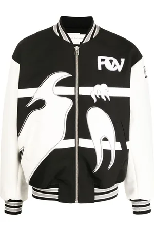Feng Chen Wang Bomberjacke mit Phoenix-Stickerei