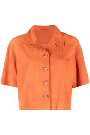 DESA 1972 Damen Shirts - Cropped suede shirt