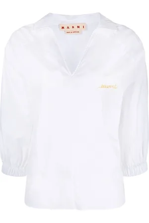 Marni Bluse mit V-Ausschnitt