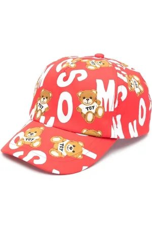 Moschino Jungen Caps - Teddy bear logo-print baseball cap