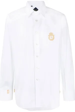 BILLIONAIRE Silver Cut Hemd mit Print
