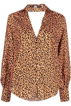 Karl Lagerfeld Bluse mit Leoparden-Print