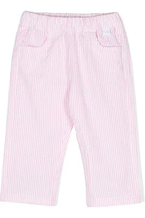 Il gufo Chinos - Striped cotton trousers