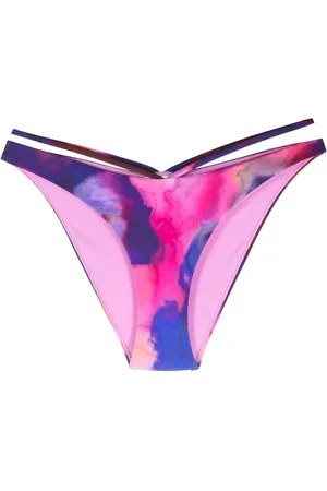 Simkhai Emmalynn Bikinihöschen mit Aquarell-Print