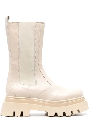 ALOHAS Lederstiefel mit breiter Sohle 55mm