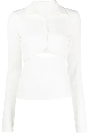 Helmut Lang Strickoberteil mit Cut-Out