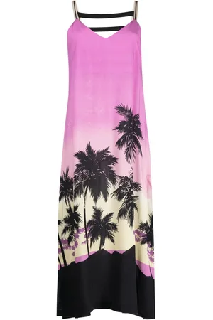 Palm Angels Midikleid mit Sonnenuntergang