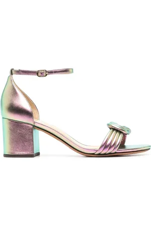 ALEXANDRE BIRMAN Pantoletten in Metallic-Optik 65mm