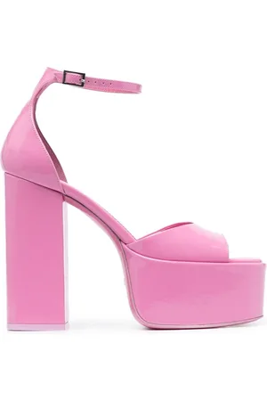 PARIS TEXAS Plateau-Sandalen aus Lackleder 130mm