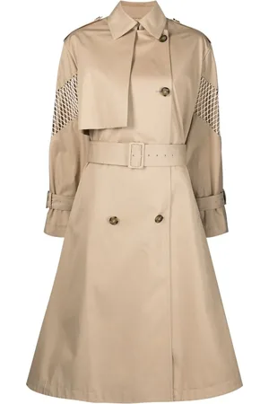 Msgm Trenchcoat mit Mesh-Einsätzen