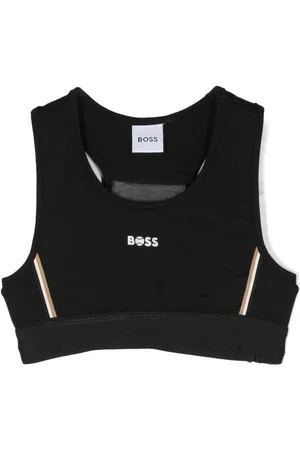HUGO BOSS Cropped-Top mit Logo-Print