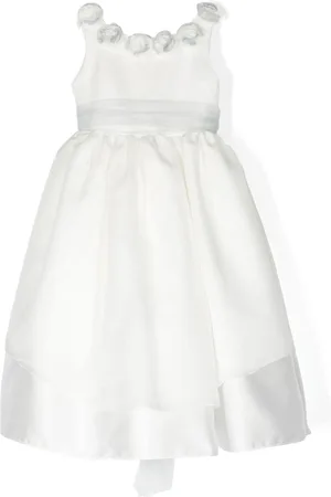 LA STUPENDERIA Kleid aus Seidensatin mit Blumen