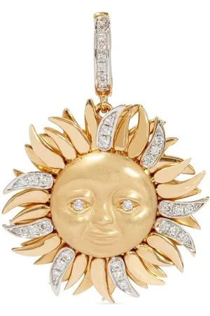 ANNOUSHKA 18kt Gelbgoldanhänger mit einem Diamanten